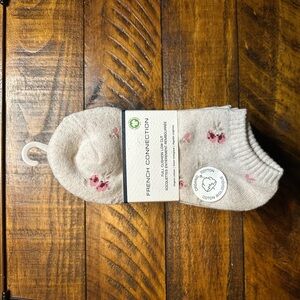 NWT French Connection Organic Cotton Full Cushion Low Cut Socks Women’s SZ 4-10